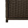 Szafka ogrodowa, brązowa, 105x55x113 cm, polirattan