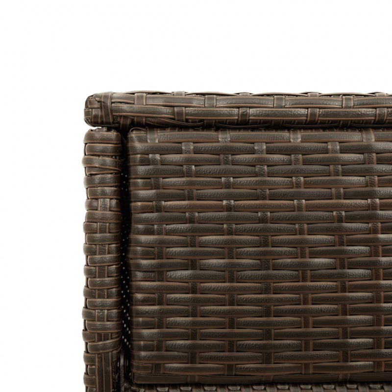 Szafka ogrodowa, brązowa, 105x55x113 cm, polirattan