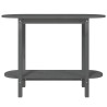 Stolik konsolowy, szary, 110x40x80 cm, lite drewno sosnowe