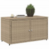 Szafka ogrodowa, beżowa, 110x55x60,5 cm, polirattan