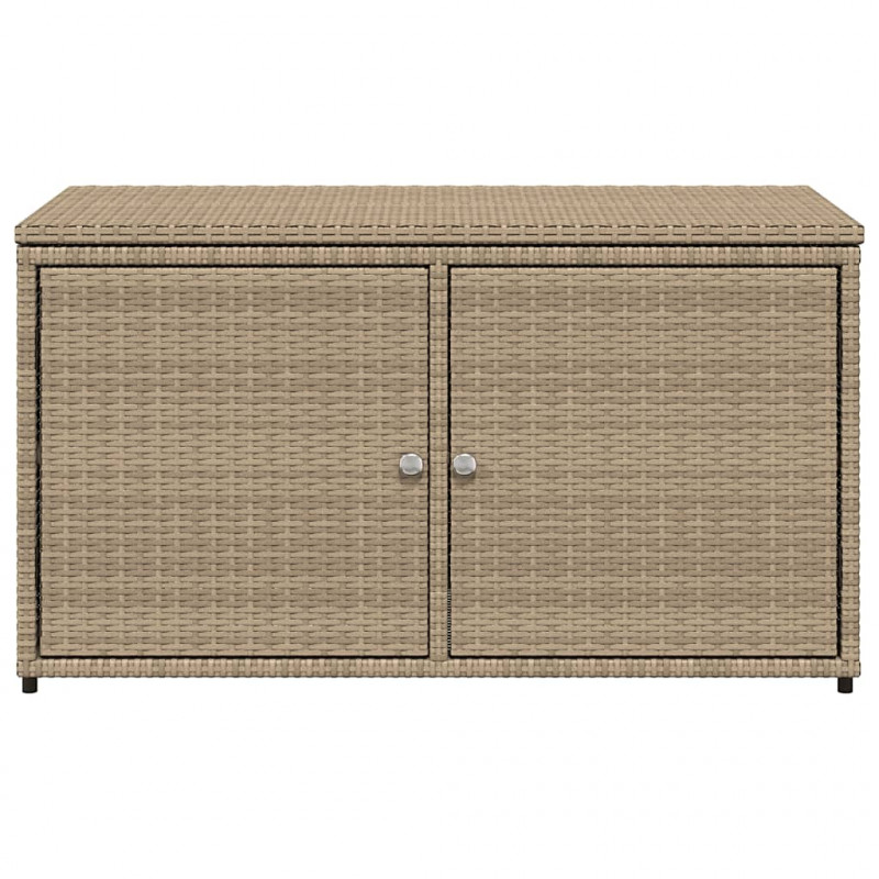 Szafka ogrodowa, beżowa, 110x55x60,5 cm, polirattan