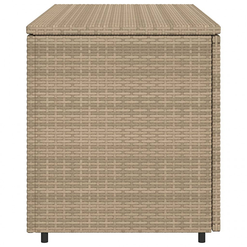 Szafka ogrodowa, beżowa, 110x55x60,5 cm, polirattan