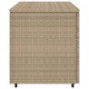 Szafka ogrodowa, beżowa, 110x55x60,5 cm, polirattan