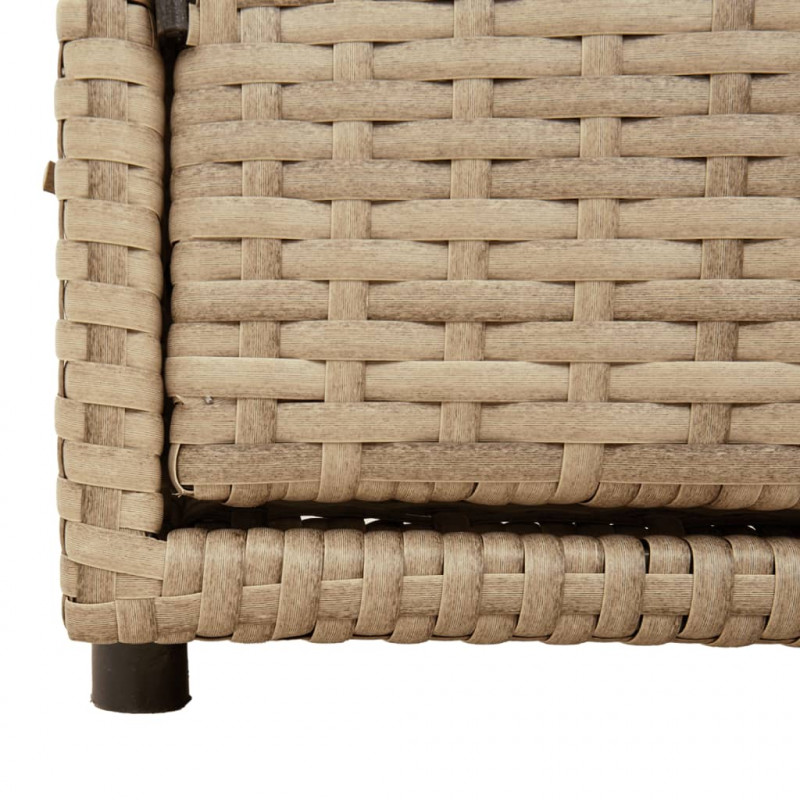 Szafka ogrodowa, beżowa, 110x55x60,5 cm, polirattan