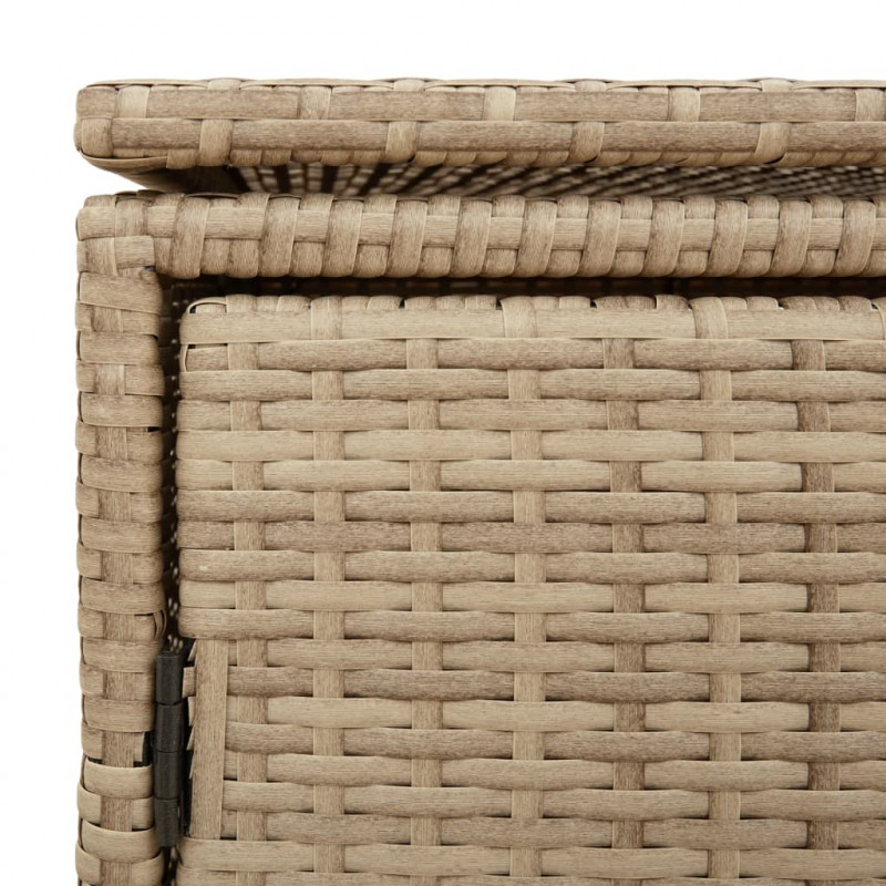 Szafka ogrodowa, beżowa, 110x55x60,5 cm, polirattan