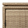Szafka ogrodowa, beżowa, 110x55x60,5 cm, polirattan