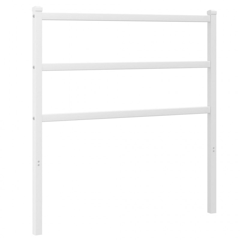 Metalowe wezgłowie, białe, 90 cm