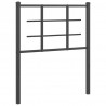 Metalowe wezgłowie, czarne, 75 cm