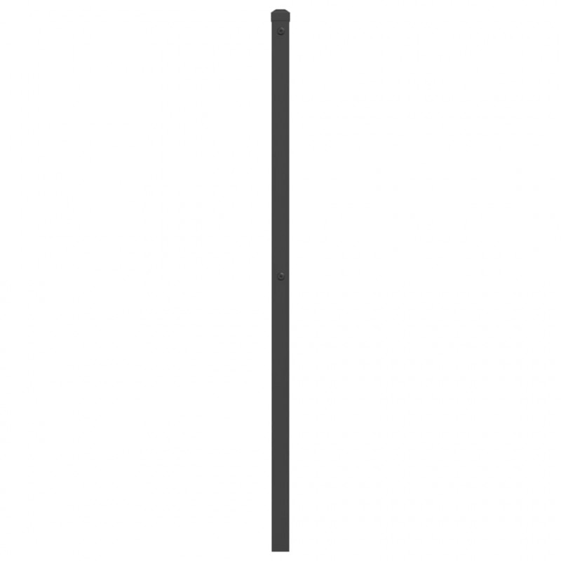 Metalowe wezgłowie, czarne, 75 cm