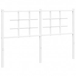 Metalowe wezgłowie, białe, 140 cm