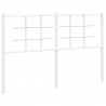 Metalowe wezgłowie, białe, 140 cm