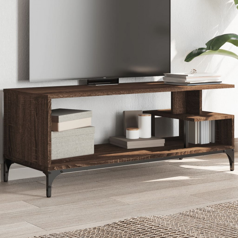 Szafka RTV, brązowy dąb, 102x40x41 cm, materiał drewnopochodny