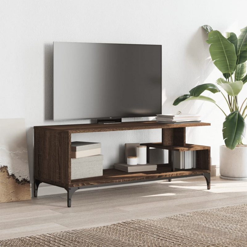 Szafka RTV, brązowy dąb, 102x40x41 cm, materiał drewnopochodny