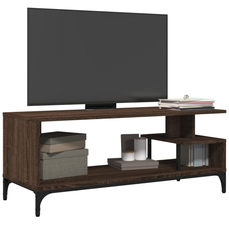 Szafka RTV, brązowy dąb, 102x40x41 cm, materiał drewnopochodny