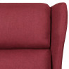 Fotel rozkładany, winna czerwień, obity tkaniną