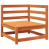 Ogrodowa sofa 3-osobowa, woskowy brąz, lite drewno sosnowe