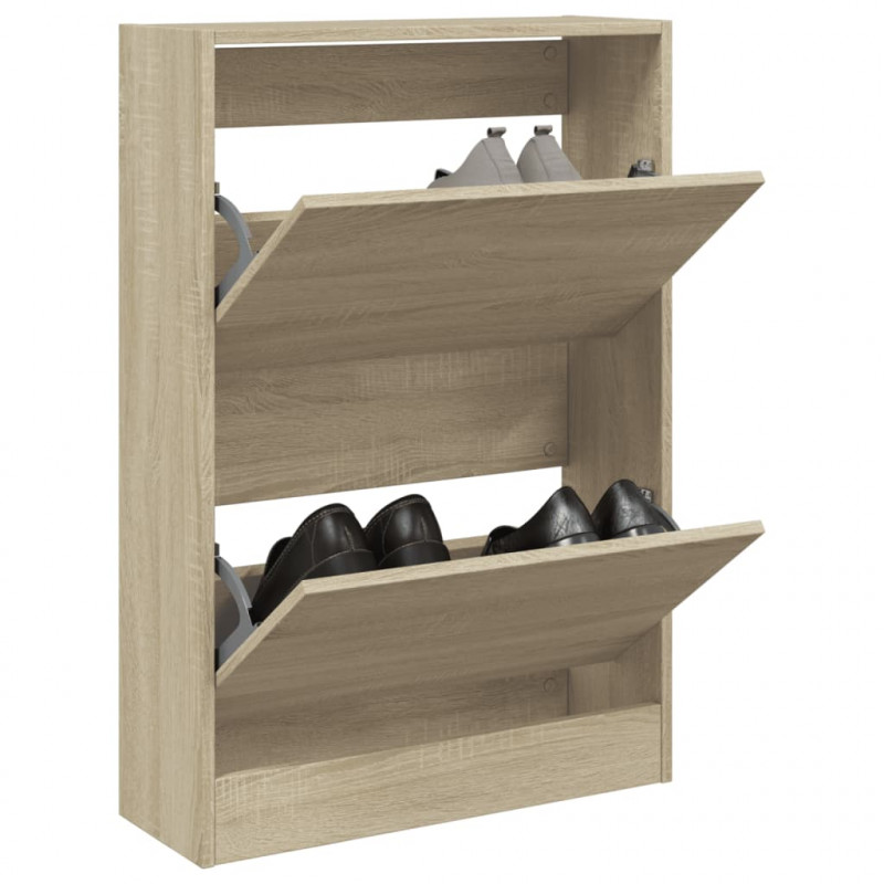 Szafka na buty, dąb sonoma, 60x21x87,5 cm