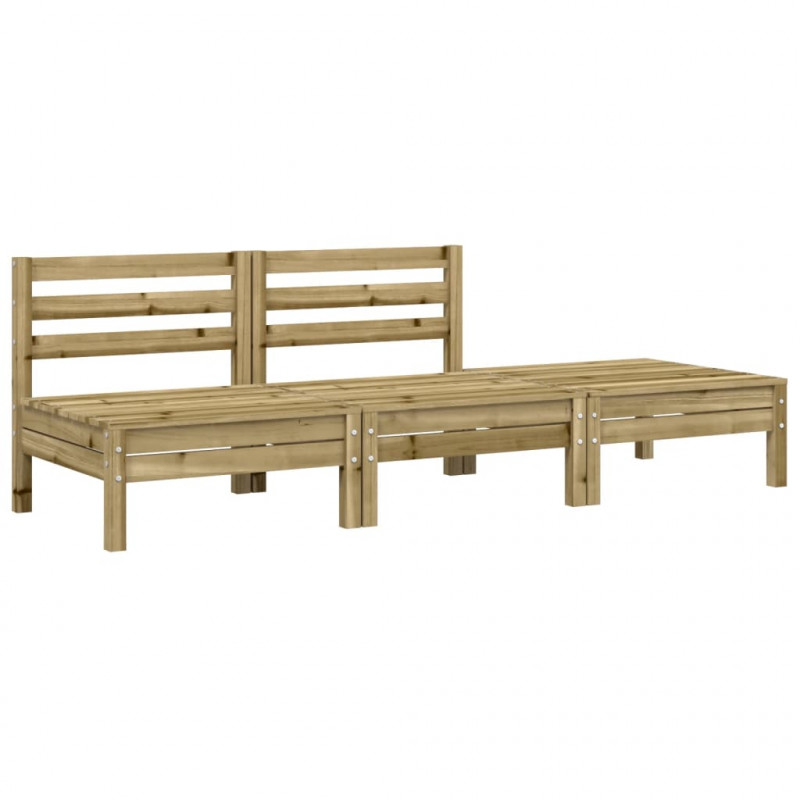 Sofa ogrodowa z poduszkami i podnóżkiem, 2-osobowa