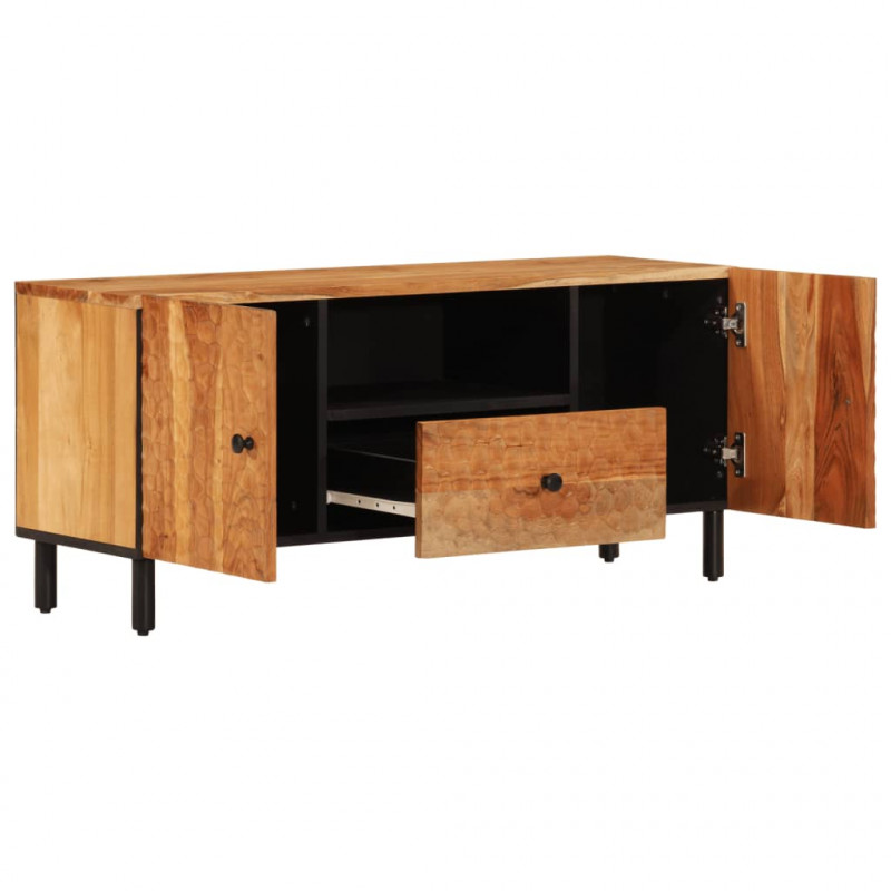 Szafka pod telewizor, 105x33x46 cm, lite drewno akacjowe