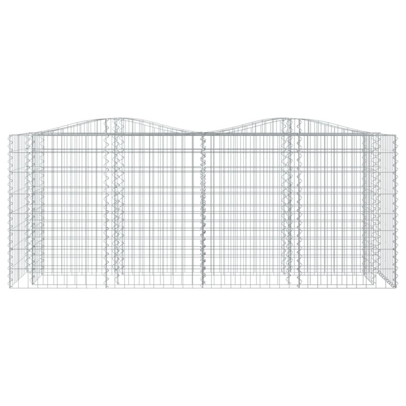 Łukowaty kosz gabionowy, 200x50x100 cm, galwanizowane żelazo
