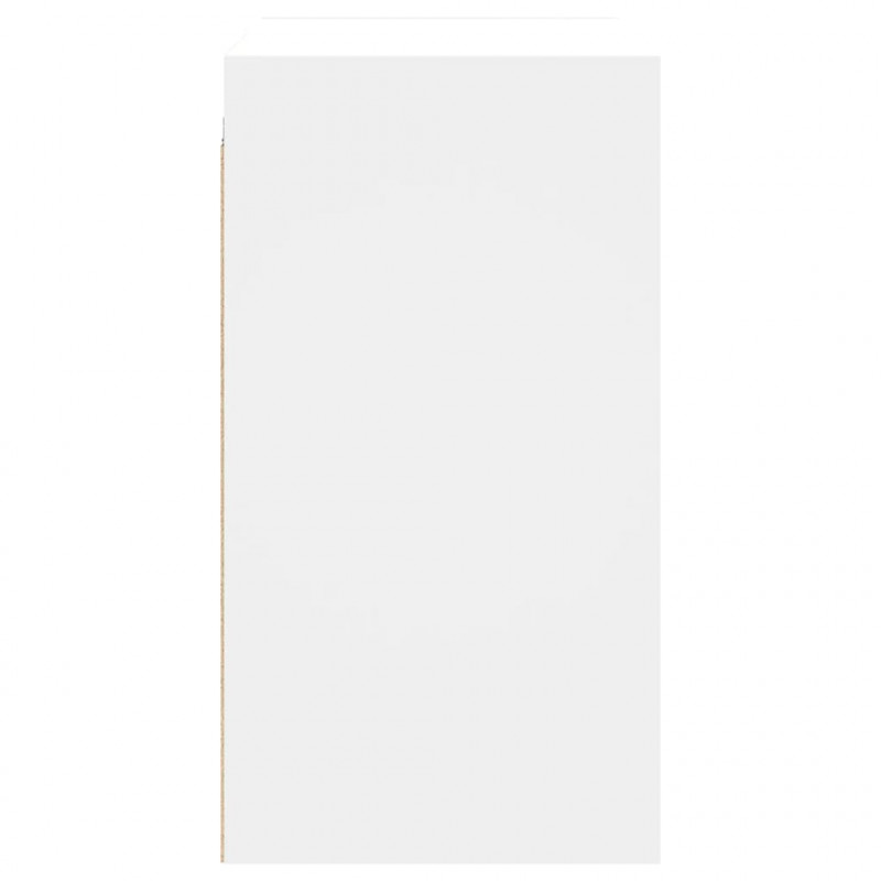 Szafka wisząca ze szklanymi drzwiami, biała, 68x37x68,5 cm