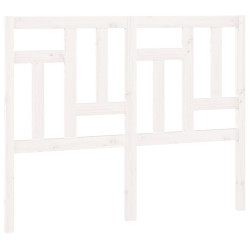 Wezgłowie łóżka, białe, 125,5x4x100 cm, lite drewno sosnowe