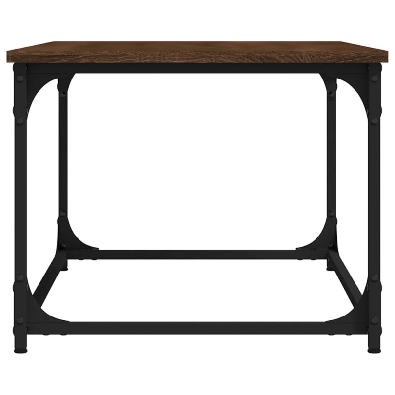 Stolik kawowy, brązowy dąb, 80x50x40 cm