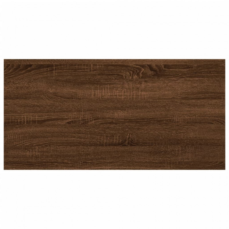 Półki ścienne, 4 szt., brązowy dąb, 60x20x1,5 cm