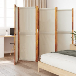 Parawan 6-panelowy, jasnoszary, 420x180 cm