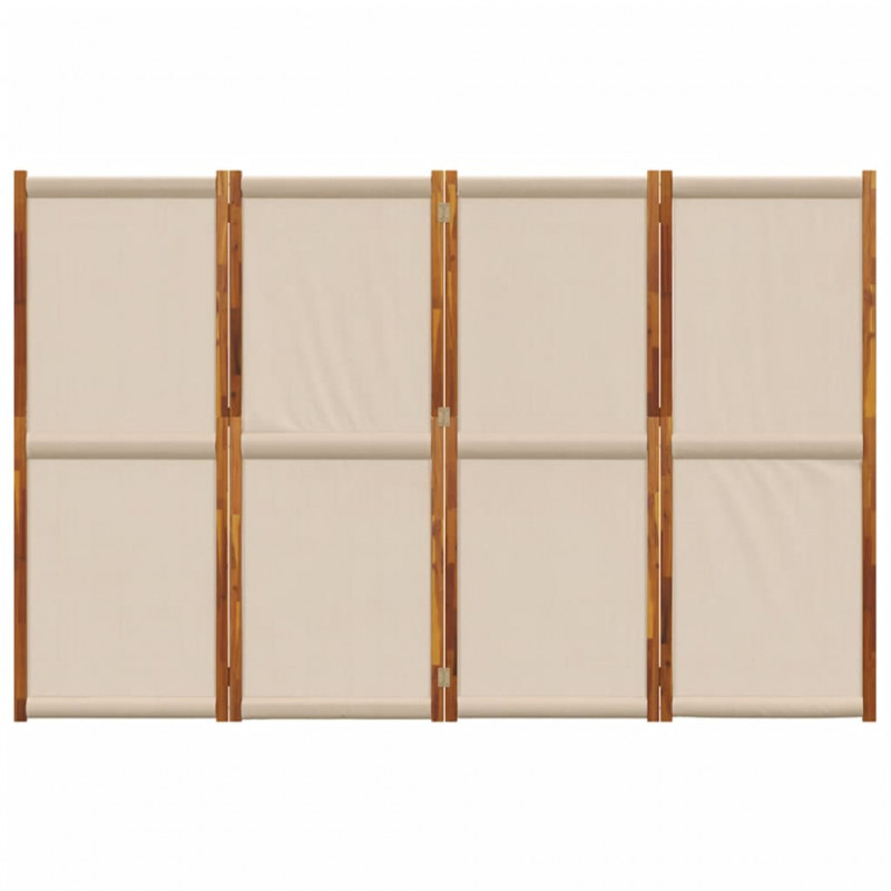 Parawan 4-panelowy, taupe, 280x180 cm