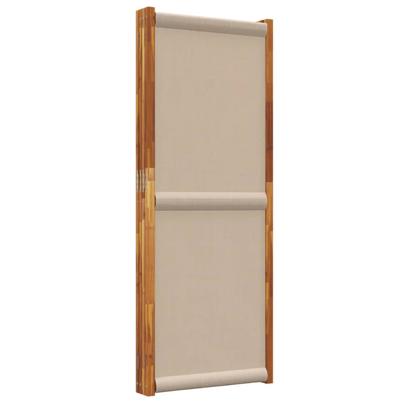 Parawan 4-panelowy, taupe, 280x180 cm