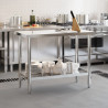 Kuchenny stół roboczy, 110x55x85 cm, stal nierdzewna