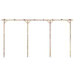 Pergola bambusowa, 385 x 40 x 205 cm