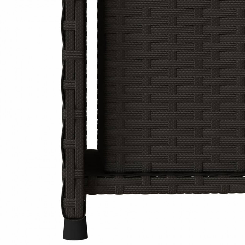 Szafka ogrodowa, czarna, 50x55x115 cm, polirattan