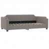 Sofa z materacem do spania, kolor taupe, 90x200 cm, tkanina