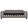 Sofa z materacem do spania, kolor taupe, 90x200 cm, tkanina