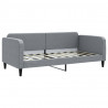 Sofa z materacem, jasnoszara, 90x190 cm, tkanina