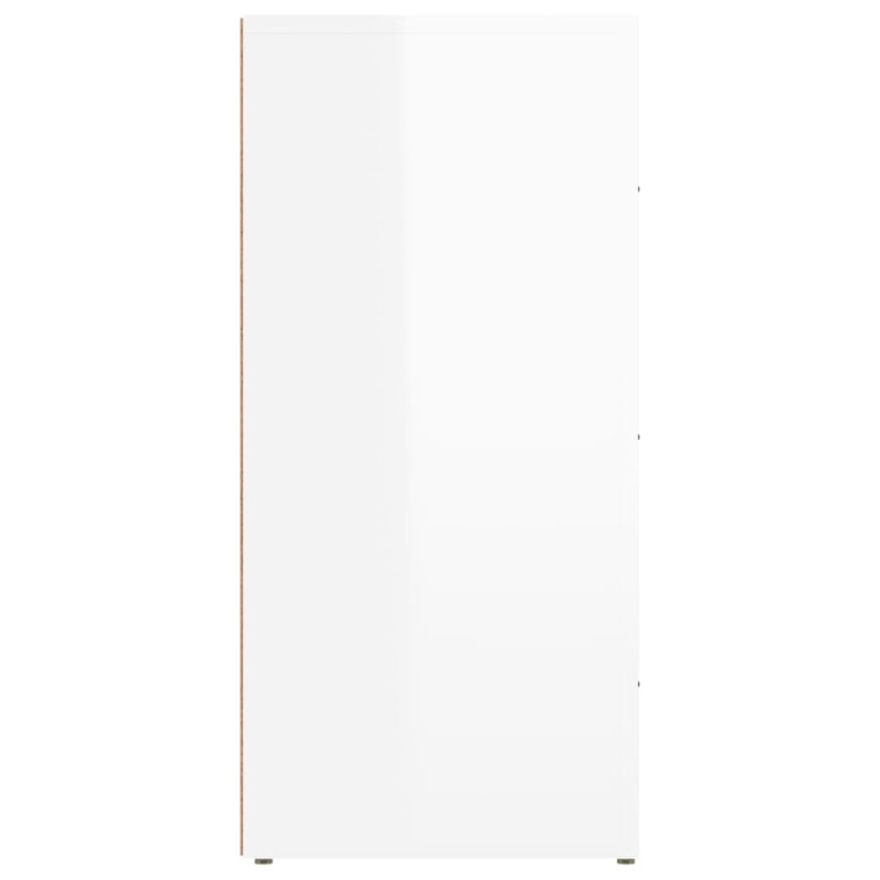 Szafka, biała z połyskiem, 40x33x70 cm, materiał drewnopochodny