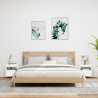 Ścienne szafki TV z LED, 2 szt., białe, 40x30x40 cm
