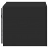 Ścienna szafka TV z LED, czarna, 30,5x35x30 cm