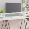 Podstawka pod monitor / TV, zielone szkło, 80x30x13 cm
