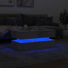 Stolik kawowy z oświetleniem LED, szarość betonu, 90x50x40 cm