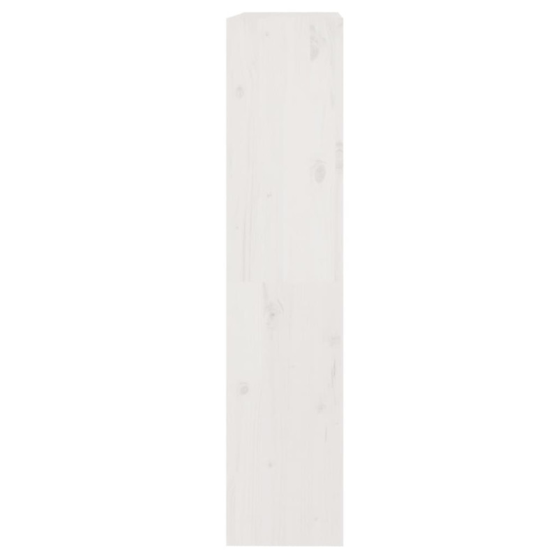 Regał na książki/przegroda, biały, 80x30x135,5 cm, sosnowy