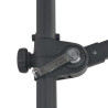 Parasol wiszący ze stalowym słupkiem, 300 cm, niebieski