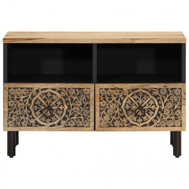 Szafka pod telewizor, 70x33x46 cm, lite drewno mango