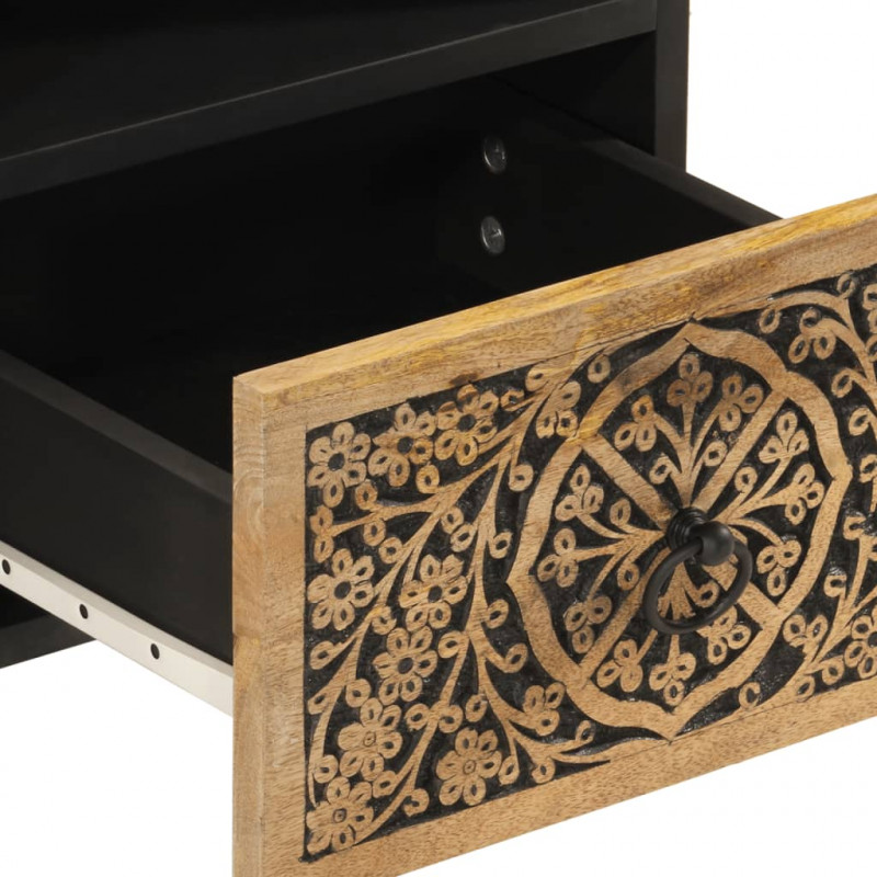 Szafka pod telewizor, 70x33x46 cm, lite drewno mango
