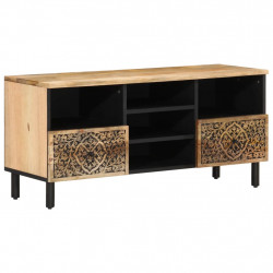 Szafka pod telewizor, 100x33x46 cm, lite drewno mango