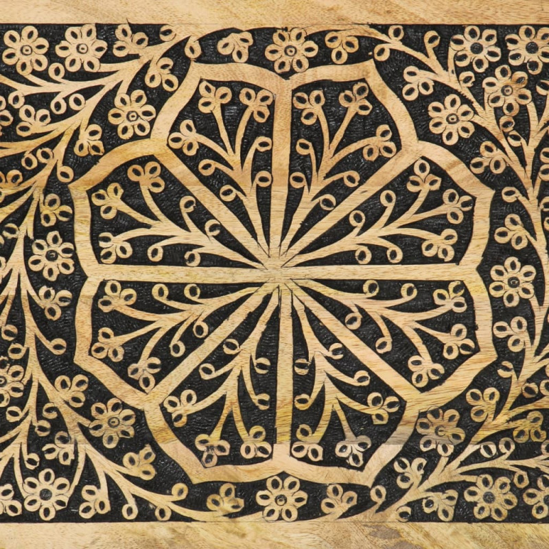Szafka, 80x33x75 cm, lite drewno mango
