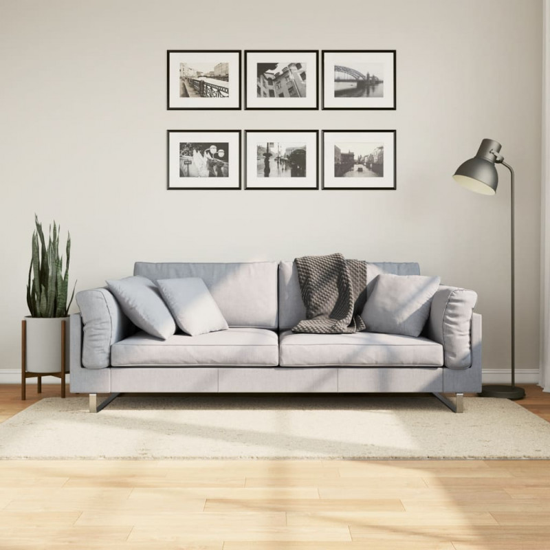 Dywan z długim włosiem PAMPLONA, kremowy, 80x150 cm
