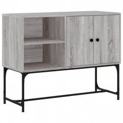 Komoda, szary dąb sonoma 100x40x79,5 cm materiał drewnopochodny